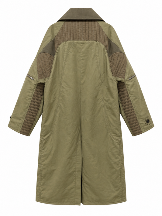 RAGLAN PLEATED COAT