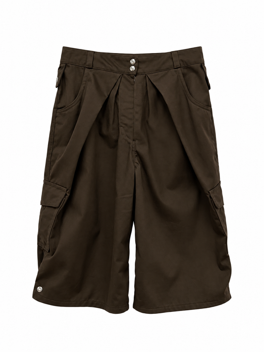PLEATED VOLUME SHORTS