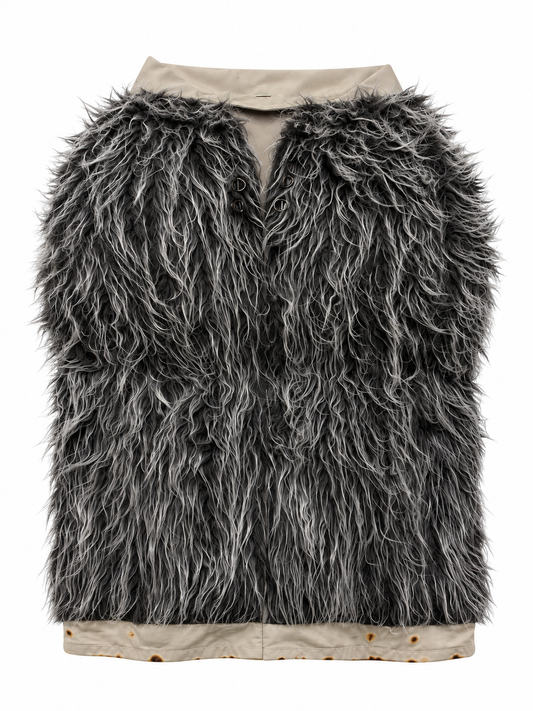 VOLUMINOUS FUR SKIRT