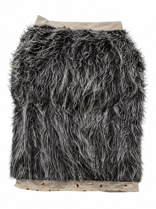 VOLUMINOUS FUR SKIRT