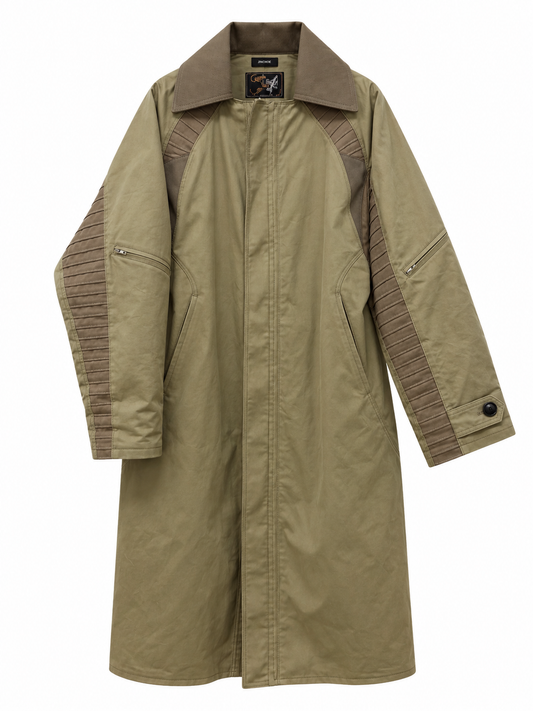 RAGLAN PLEATED COAT