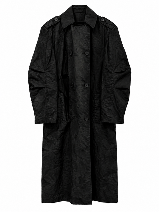 WAXED TRENCH COAT