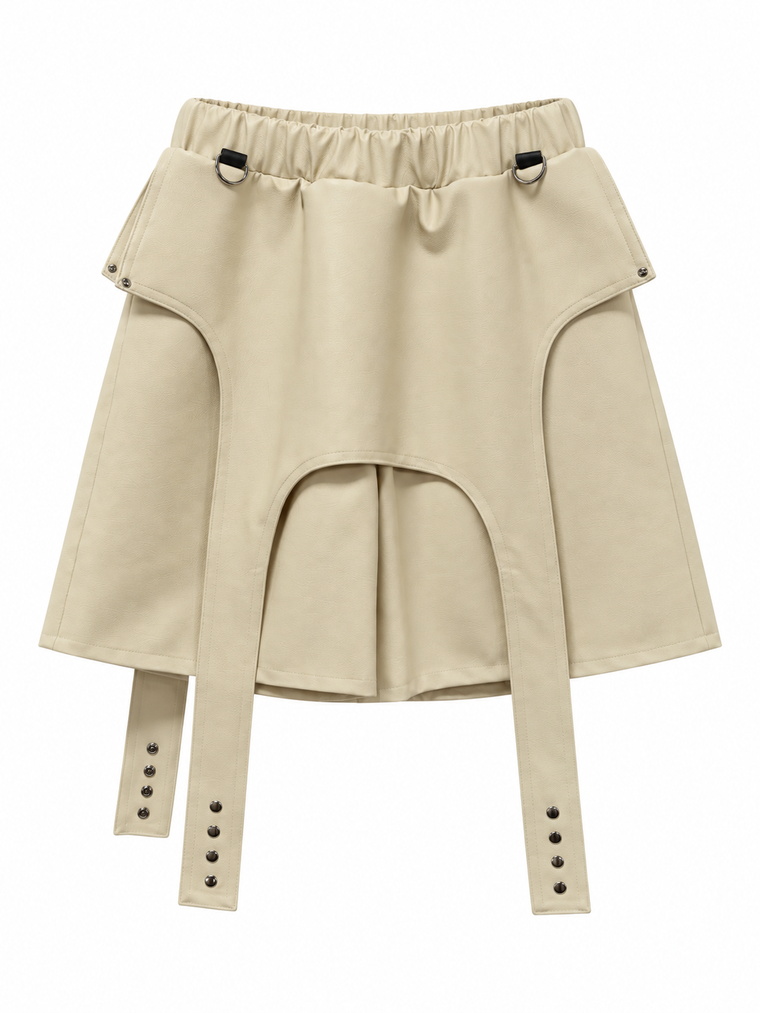 LAYER LEATHER SHORTS