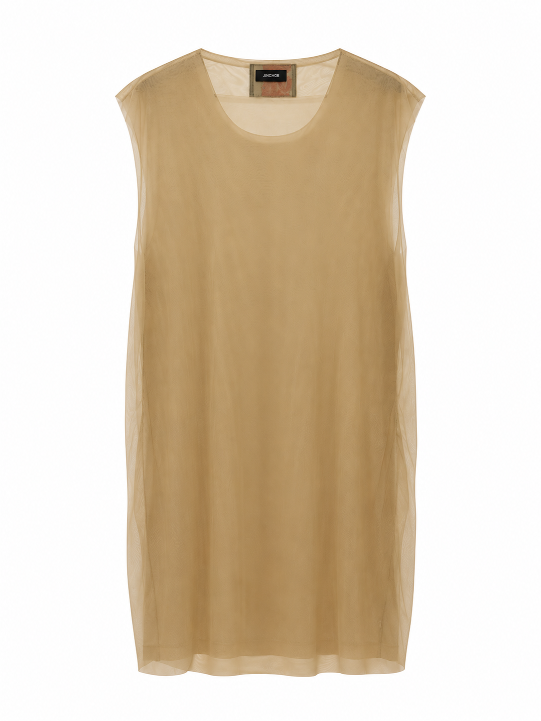 STRETCH MESH SLEVELESS TOP