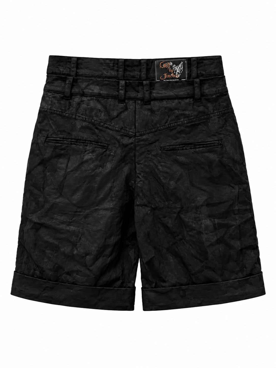 DOUBLE BELT WAXED SHORTS
