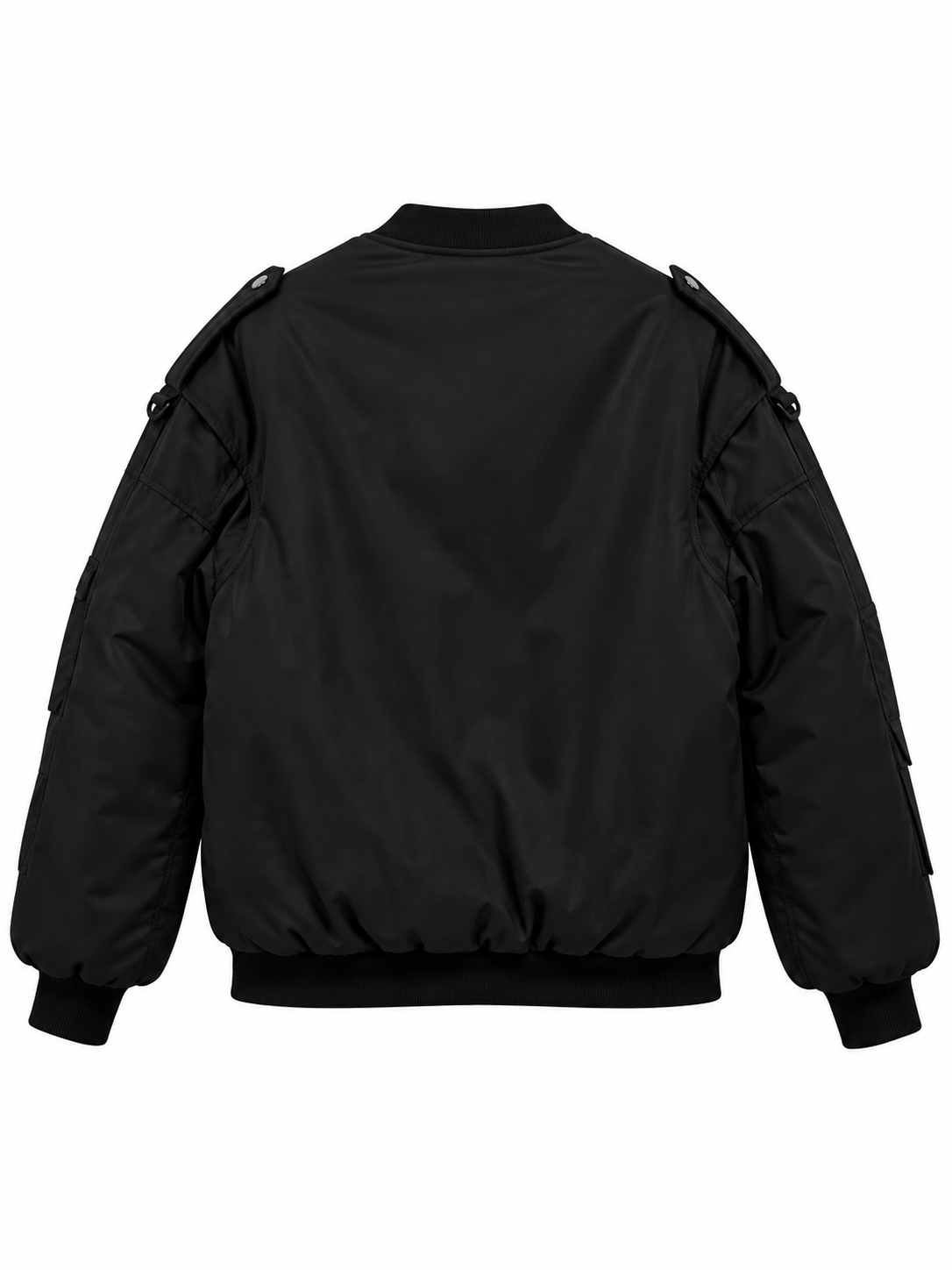 LEATHER FUR MA-1 JACKET