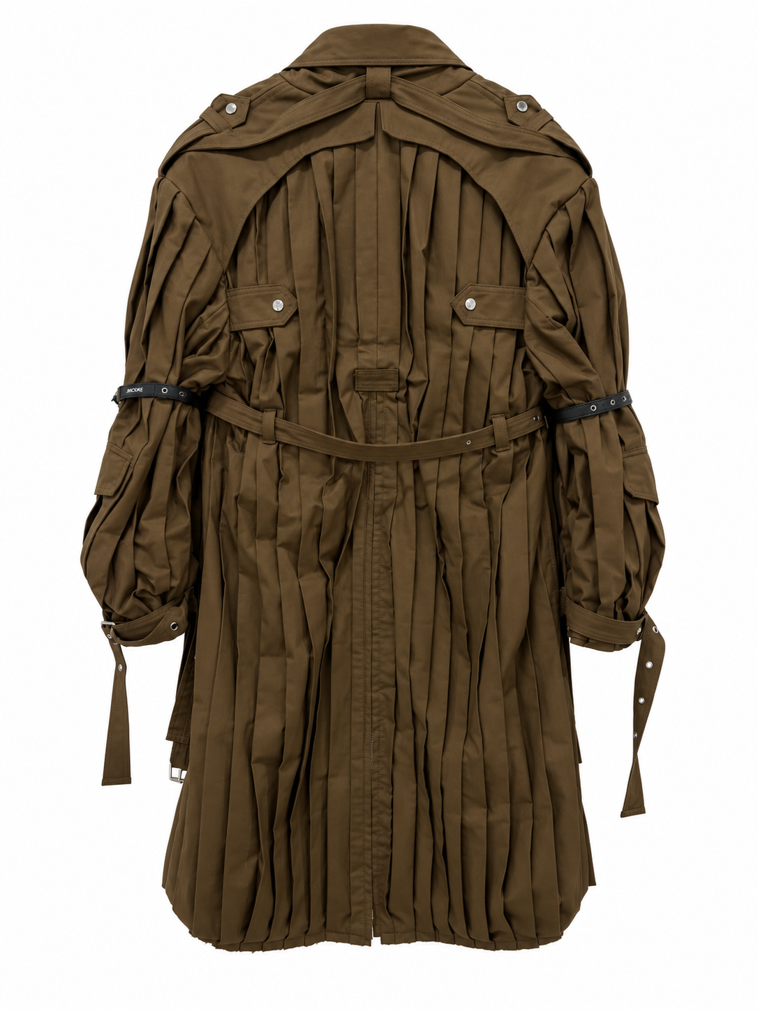 PLEATED TRENCH COAT